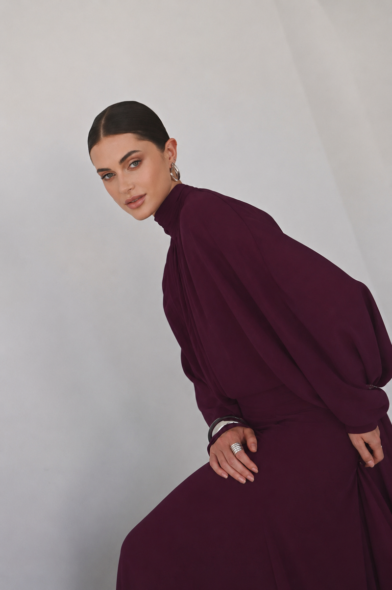 Bella Blouse Plum